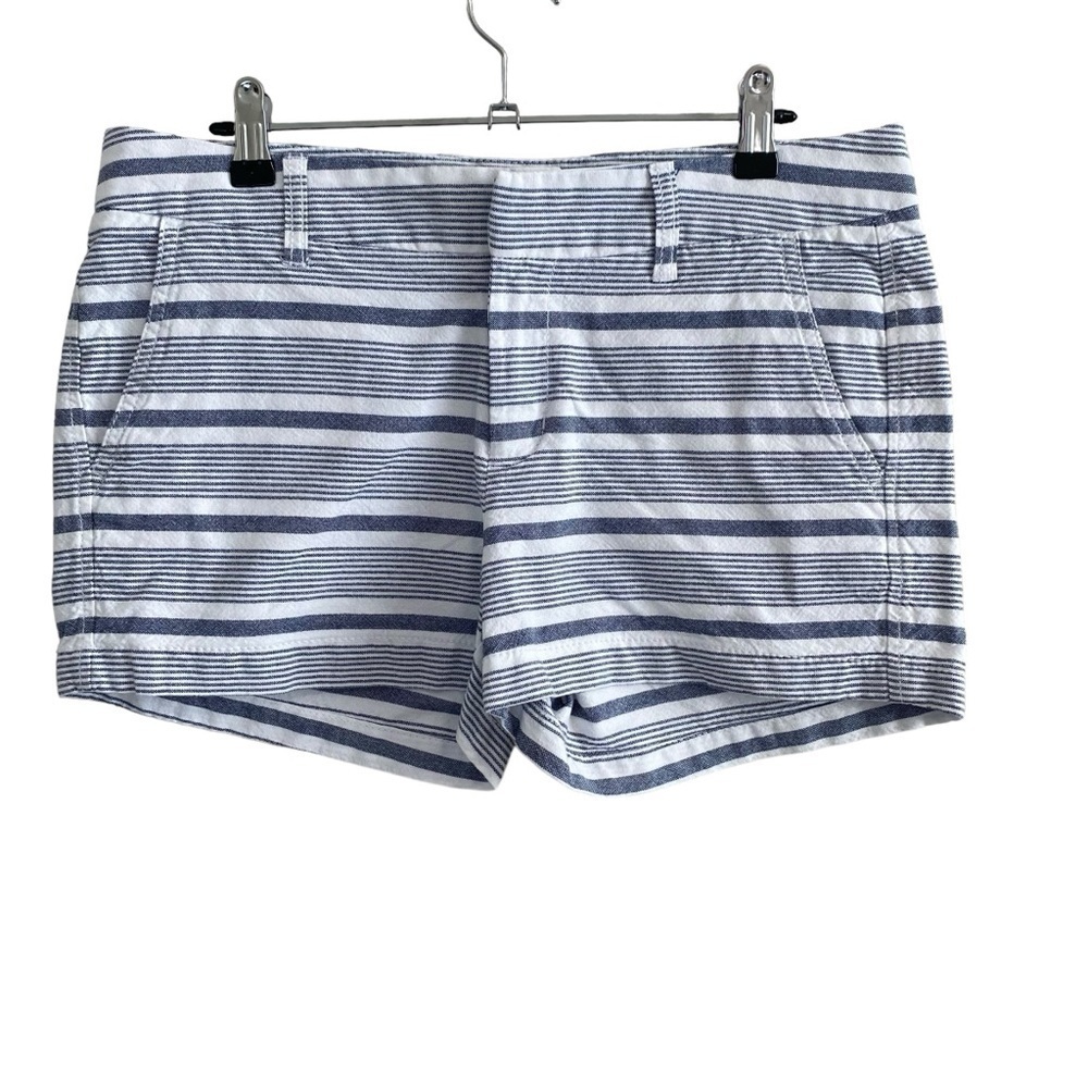 GAP Girlfriend Short 3" Blue & white stripe - Size 6